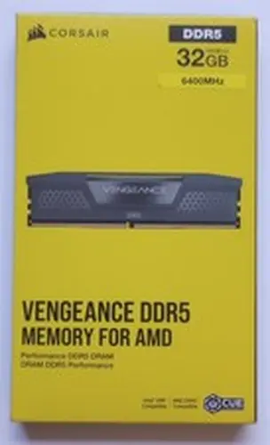 CORSAIR VENGEANCE 32GB (2x16GB) DDR5 6400MHz AMD/Intel UDIMM Desktop Memory Gray