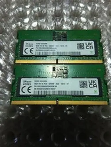 SkHynix 16GB KIT (2x8gb) DDR5 SODIMM PC5-5600B HMCG66AGBSA095N Laptop Memory Ram