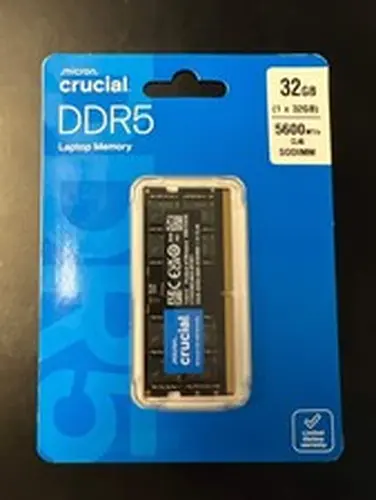 Micron Crucial 32GB DDR5 5600 MT/s Laptop Memory