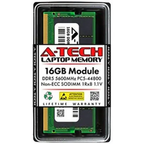 16GB DDR5 PC5-44800 SODIMM (Replacement for HP N38627-001) Laptop Memory RAM