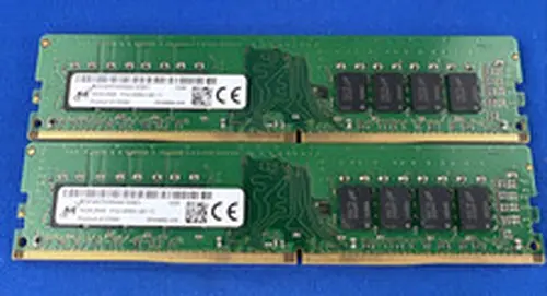 LOT 2 Micron 16GB (32GB) DDR4-2666 UDIMM DESKTOP RAM MTA16ATF2G64AZ-2G6E1 PAIR
