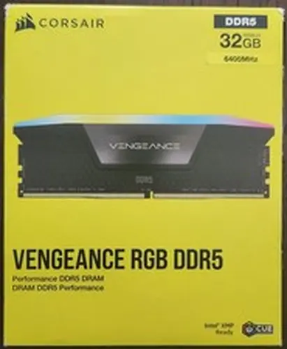 NEW CORSAIR VENGEANCE RGB 32GB (2 x 16GB) DDR5 CL36 6400MHZ RAM MEMORY DIMM