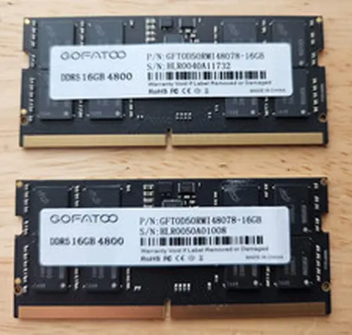 32GB Kit (2x16) DDR5-4800 PC5-38400 Laptop Mini PC Memory SO-DIMM RAM GOFATOO