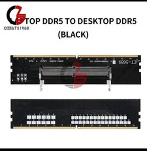2PCS Laptop DDR5 RAM to Desktop Adapter Card Memory Tester SO-DIMM to PC DDR5