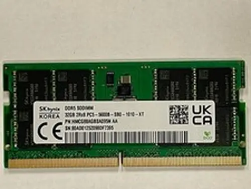 SK Hynix 32GB DDR5-5600 2Rx8 PC5-44800 SODIMM HMCG88AGBSA095N Lenovo