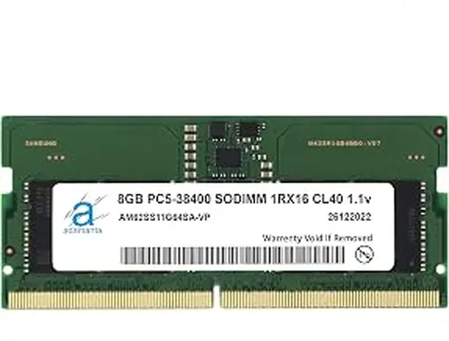 Adamanta 8GB (1x8GB) DDR5 4800MHz PC5-38400 SODIMM 1Rx16 CL40 1.1v Laptop Notebook Memory Module Upgrade RAM