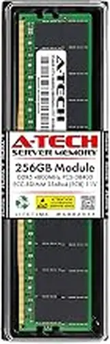A-Tech 256GB RAM Replacement for Samsung M321RBGA0B40-CWK | DDR5 4800MHz PC5-38400R EC8 RDIMM 2S2Rx4 (8Rx4 3DS/TSV) 1.1V 288-Pin ECC Registered Server Memory Module (M321RBGA0B40-CWK-ATC)