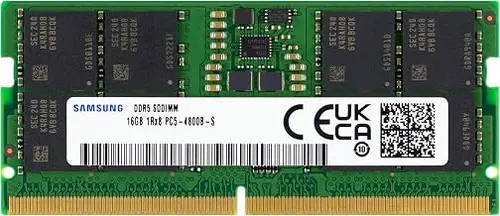 Samsung 16GB DDR5 4800MHz PC5-38400 CL40 SODIMM 1Rx8 Single Rank 1.1V 262-Pin Laptop, Notebook RAM Memory