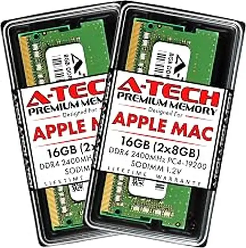 A-Tech Components 16GB (2x8GB) RAM for Apple iMac 2017 (27 inch Retina 5K & 21.5 inch Retina 4K) | DDR4 2400MHz SODIMM PC4-19200 1.2V 260-Pin SO-DIMM Memory Upgrade Kit