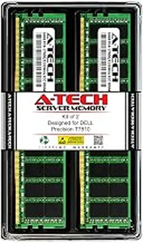 A-Tech 32GB (2X 16GB) RAM for DELL Precision T7810 | DDR4 2133MHz ECC-RDIMM PC4-17000 2Rx4 1.2V 288-Pin ECC Registered Server Memory Upgrade Kit