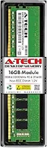 A-Tech 16GB RAM for HP Victus 15L TG02-0055t, TG02-0025m, TG02-0077m Gaming Desktop PC | DDR4 3200MHz PC4-25600 DIMM 1.2V 288-Pin Non-ECC UDIMM Memory Upgrade