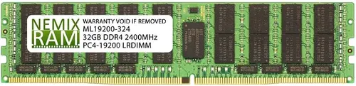 NEMIX RAM 32GB (1X32GB) DDR4 2400MHZ PC4-19200 2Rx4 1.2V CL17 288-PIN ECC LRDIMM Load Reduced Server Memory Compatible with Supermicro MEM-DR432L-CL01-LR24