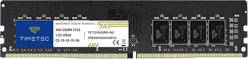 Timetec 16GB DDR4 2133MHz (PC4-2133P) PC4-17000 UDIMM Desktop RAM – 288-Pin 1.2V CL15 Non-ECC Unbuffered DIMM Memory Module Upgrade