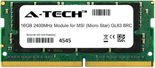 A-Tech 16GB Module for MSI (Micro Star) GL63 8RC Laptop & Notebook Compatible DDR4 2400Mhz Memory Ram (ATMS368165A25831X1)