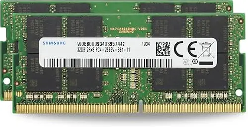 Samsung 64GB (2x32GB) DDR4 2666MHz PC4-21300 SODIMM 2Rx8 CL19 1.2v Laptop Notebook Memory Module RAM Upgrade M471A4G43MB1-CTD