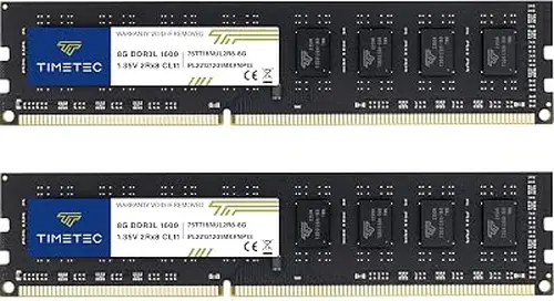 Timetec Premium 16GB KIT(2x8GB) DDR3L / DDR3 1600MHz (DDR3L-1600) PC3L-12800 / PC3-12800 Non-ECC Unbuffered 1.35V/1.5V CL11 2Rx8 Dual Rank 240 Pin UDIMM Desktop PC Computer Memory RAM(SDRAM) Upgrade