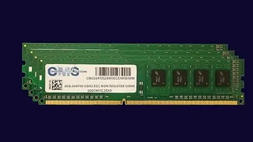 CMS 32GB (4X8GB) DDR3 12800 1600MHz ECC Non Registered DIMM Memory Ram Upgrade Compatible with Lenovo® ThinkServer TS140 ECC UNBUFFERED - B90