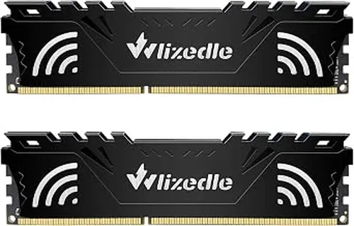 DDR3 RAM 16GB Kit (2x8GB) 1333MHz CL9 UDIMM, Desktop Memory Module PC3-10600 240-Pin 1.5V 2Rx8 Dual Rank Non-ECC Unbuffered PC Computer RAM Stick Upgrade - Black