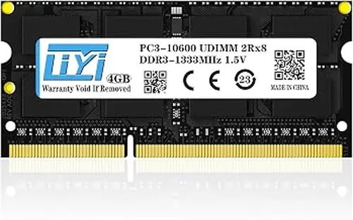 LIYI DDR3L/DDR3 RAM 4GB 1333MHz PC3L-10600/PC3-10600 CL9 2Rx8 204-Pin Non-ECC Unbuffered 1.35V/1.5V Laptop RAM SODIMM Notebook RAM Computer Memory RAM Module Upgrade