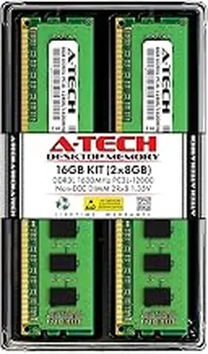 A-Tech 16GB Kit (2x8GB) RAM for Dell OptiPlex 5040, 3040 (SFF/MT) | DDR3/DDR3L 1600 MHz DIMM PC3L-12800 UDIMM Memory Upgrade