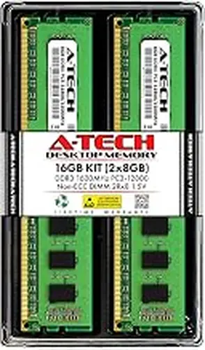 A-Tech 16GB Kit (2x8GB) RAM for ASUS Essentio CM6870 | DDR3 1600MHz PC3-12800 DIMM 1.5V Non-ECC UDIMM Memory Upgrade