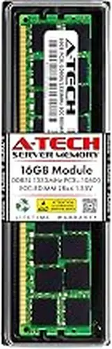 A-Tech 16GB Replacement for IBM 00U0896 - DDR3 1333MHz PC3-10600 ECC Registered RDIMM 2Rx4 1.35V - Single Server Memory RAM Stick (00U0896-ATC)