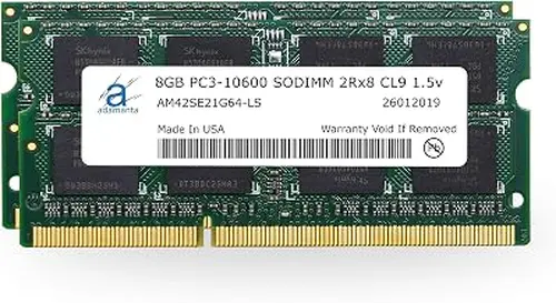 Adamanta 16GB (2x8GB) Memory Upgrade Compatible for Apple Mid 2010, Early 2011, Mid 2011, Late 2011 iMac, MacBook Pro, Mac mini DDR3 1333Mhz PC3-10600 SODIMM 2Rx8 CL9 1.5v Module RAM