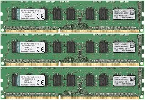 Kingston ValueRAM 24 GB Kit (3x8GB) 1333MHz DDR3 ECC CL9 DIMM Server Memory KVR1333D3E9SK3/24G