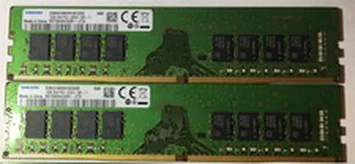 Lot of 2 SamSung 16GB 2Rx8 PC4-266V-UB1-11, DDR4 DIMM Desktop Memory 1849
