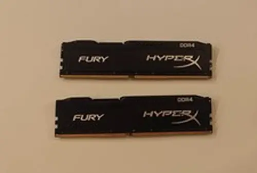 HyperX Fury 32GB (2x16GB) DDR4-2400 CL15 Desktop RAM HX424C15FB/16 Black