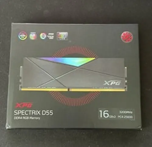 XPG Spectrix D55 32GB (16GBx2) DDR4 RGB Memory 3200MHz PC4-25600