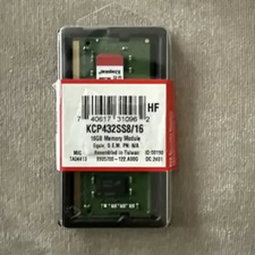 Kingston 16GB (SO-DIMM) (DDR4 SDRAM) Memory (KCP432SD8/16) DDR4-2666V