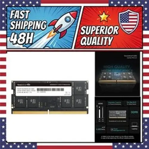TEAMGROUP Elite DDR5 16GB 5600MHz SODIMM Laptop RAM Memory Module 262-Pin