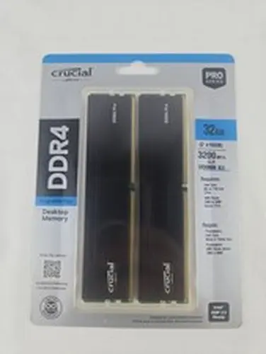 NEW SEALED Crucial Pro 32GB (2 x 16GB) DDR4 3200 CL22 Desktop Memory Kit