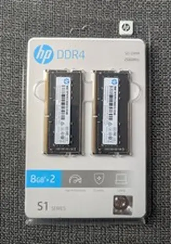 HP S1 RAM 16GB Kit (8GBx2) DDR4 2666MHz CL19 Laptop Memory - 8NN19AA#ABC