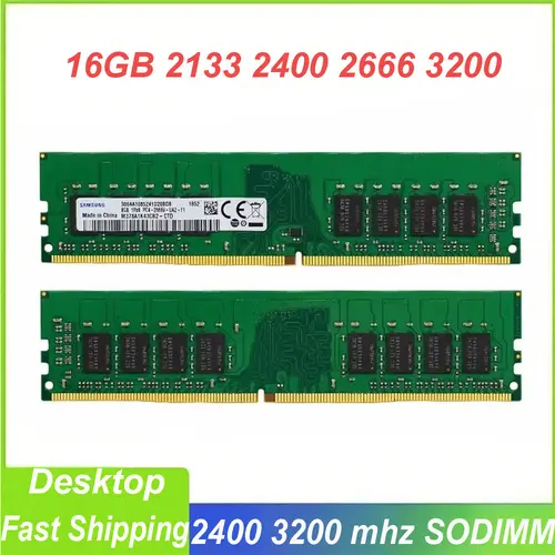 Sam RAM DDR4 16GB 2133mhz 2400mhz 2666mhz 3200mhz Desktop Memory DIMM 288pin Lot