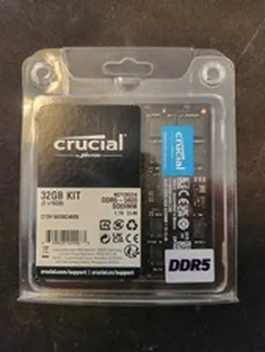 Crucial 32GB DDR5 5600 Notebook/Laptop Memory Kit 2x16GB 5600MHz