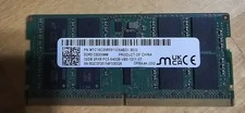 Micron 64GB DDR5-6400 CSODIMM Laptop Memory PC5-51200 (2x32) RAM