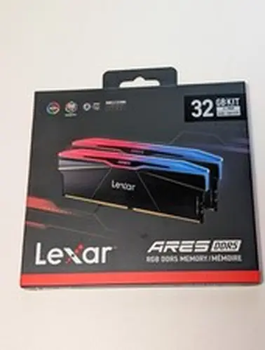 Lexar ARES RGB 32GB 2x16GB DDR5 6000 CL30 XMP EXPO Black Desktop Memory