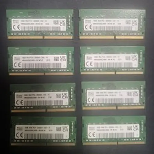 One 32GB Set of Matched Pairs 2x16GB DDR4 Hynix PC3200 Laptop SODIMM RAM