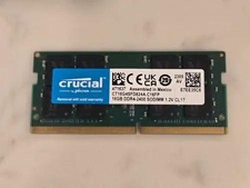 CRUCIAL DDR4 16GB 1X16 2400 PC4-19200 Laptop 260-Pin SODIMM Notebook Memory RAM
