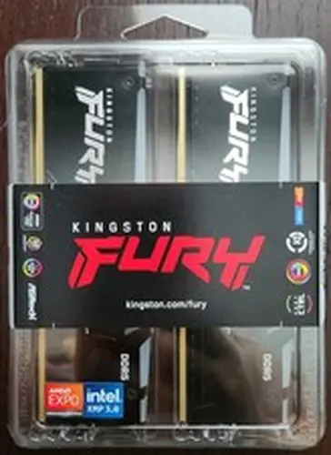NEW KINGSTON FURY BEAST RGB 32GB (2 x 16GB) DDR5 CL30 6000MHZ RAM MEMORY DIMM
