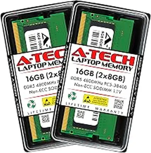 A-Tech 16GB Kit (2x8GB) RAM for Acer Nitro V 15 ANV15-41 Gaming Laptop | DDR5 4800MHz PC5-38400 SODIMM 1.1V 262-Pin Non-ECC SO-DIMM Memory Upgrade
