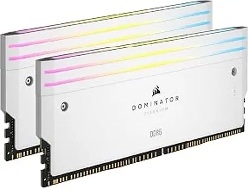 CORSAIR Dominator Titanium DDR5 RGB Light Enhancement Kit â€“ 2X Modules â€“ 0GB RAM â€“ iCUE Compatible â€“ White