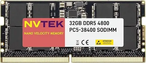 32GB DDR5 4800MHZ PC5-38400 1.1V 2Rx8 CL40 262-PIN Non-ECC SODIMM Designed for Motherboards utilizing ONLY Intel Series Processor with Intel W680 Chipset - NOT Compatible with AMD CPU