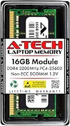 A-Tech 16GB RAM for Lenovo Legion 5/5i Gaming Laptop | DDR4 3200MHz PC4-25600 SODIMM 1.2V 260-Pin Non-ECC SO-DIMM Memory Upgrade