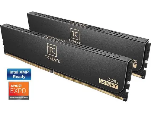 Team Group T-CREATE EXPERT 128GB (2 x 64GB) 288-Pin PC RAM DDR5 6400 (PC5 51200) Desktop Memory Model CTCED5128G6400HC42CDC01