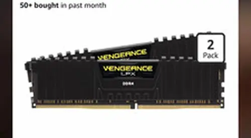 Corsair Vengeance LPX 16GB (2x8Gb) DDR4-3200 DIMM 288-Pin XMP 2.0 3200 MHz