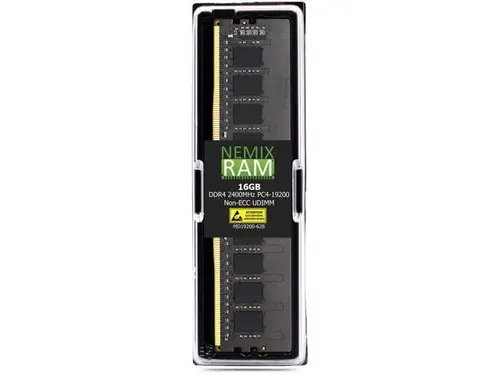 NEMIX RAM 16GB (1X16GB) DDR4 2400MHZ PC4-19200 2Rx8 1.2V 288-PIN Non-ECC UDIMM Compatible with QNAP RAM-16GDR4A0-UD-2400 NAS Unbuffered Desktop Memory