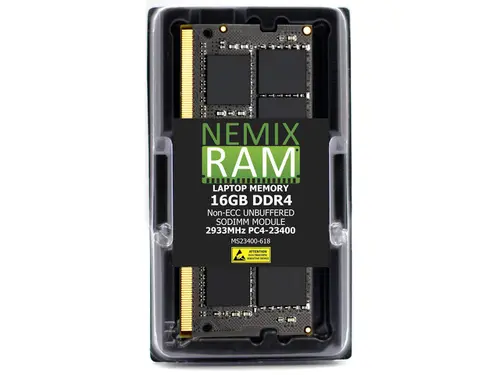 16GB DDR4 2933MHz PC4-23400 1Rx8 1.2V CL21 260-PIN Non-ECC Unbuffered SODIMM NEMIX RAM Laptop Memory Compatible with Supermicro X12SCV-W /...